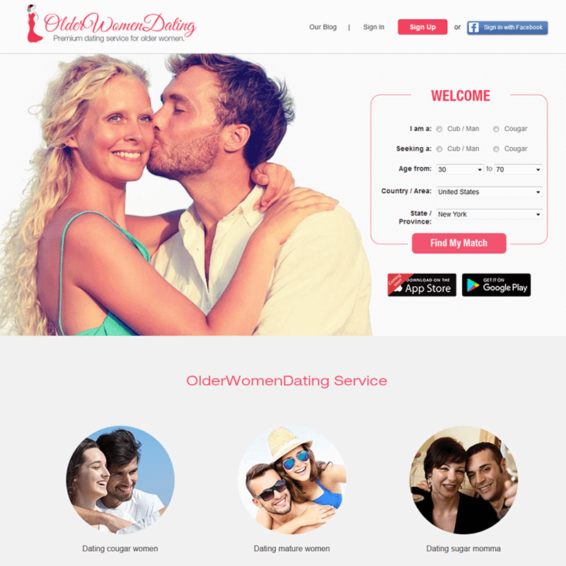 Olderwomendating.com provides cougar dating service for mature women and yo...